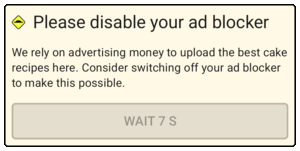 Disable Your AdBlocker